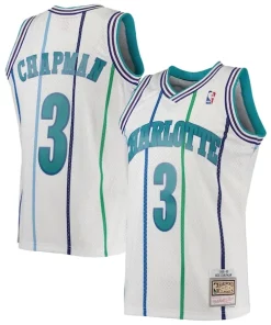 Rex Chapman Charlotte Hornets Vibrant 1988/89 Hardwood Classics Swingman Jersey White