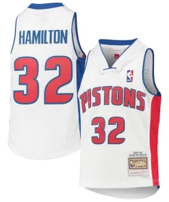 Richard Hamilton Detroit Pistons Youth 2003/04 Hardwood Classics Swingman Jersey Unique White