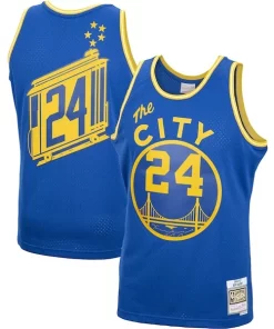 Rick Barry Golden State Warriors 2001/02 Hardwood Classics Swingman Jersey Royal Tendance