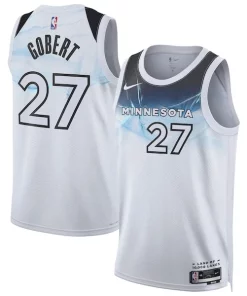 Rudy Gobert Minnesota Timberwolves Nike Unisex 2024/25 Swingman Player Jersey Stylish City Edition White