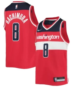 Rui Hachimura Washington Wizards Nike Uniques Youth 2021/22 Diamond Swingman Jersey Icon Edition Red