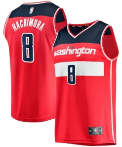 Rui Hachimura Washington Wizards Replica Fast Break Jersey Red Icon Premium Edition