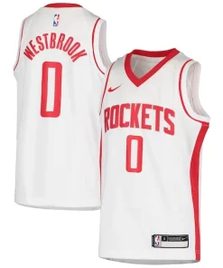 Russell Magnifique Westbrook Houston Rockets Nike Youth Swingman Jersey Association Edition White