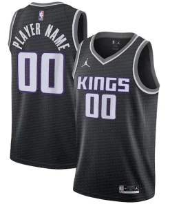 Sacramento Kings Jordan Brand Splendide Swingman Custom Jersey Statement Edition Black