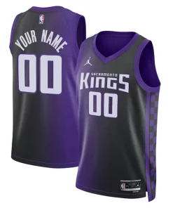 Sacramento Kings Jordan Brand Unisex Uniques Swingman Custom Jersey Statement Edition Purple