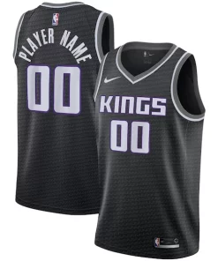 Sacramento Kings Nike Swingman Custom Splendide Jersey Black Statement Edition