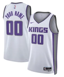 Sacramento Kings Nike Unisex 2022/23 Swingman Custom Jersey White Association Luxueux Edition