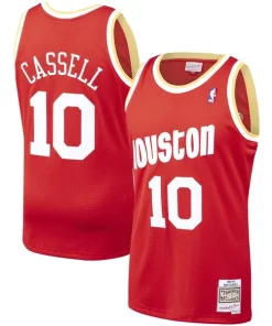Sam Cassell Houston Notable Rockets 1993/94 Hardwood Classics Swingman Jersey Red
