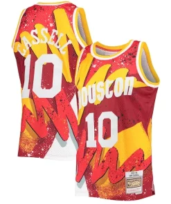 Sam Cassell Houston Rockets Hardwood Classics 1993/94 Hyper Hoops Bold Swingman Jersey Red