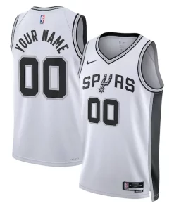 San Antonio Authentique Spurs Nike Unisex Swingman Custom Jersey White Association Edition