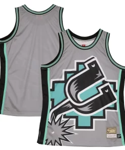 San Antonio Spurs Hardwood Classics Tendance Blown Out Fashion Jersey Gray