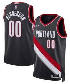 Scoot Henderson Portland Trail Blazers Nike Unisex 2023 NBA Éclatant Draft Swingman Jersey Icon Edition Black