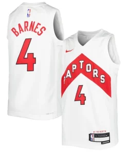 Scottie Barnes Toronto Raptors Nike Incontournable Youth Swingman Jersey Association Edition White/Red