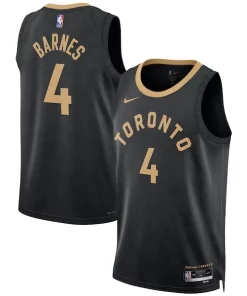 Scottie Barnes Toronto Raptors Nike Unisex 2022/23 Swingman Sophistiqué Jersey City Edition Black