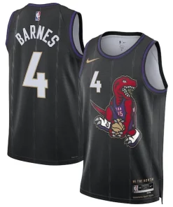 Scottie Barnes Toronto Raptors Nike Unisex 2024/25 Swingman Player Jersey City Edition Black Élégant