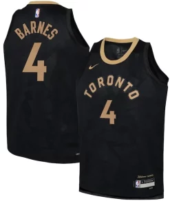 Scottie Barnes Toronto Raptors Nike Youth 2022/23 Swingman Jersey Distingué City Edition Black