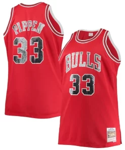 Scottie Pippen Bold Chicago Bulls Big & Tall 1997/98 NBA 75th Anniversary Diamond Swingman Jersey Red