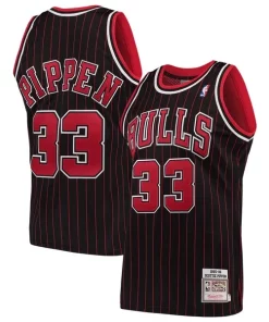 Scottie Pippen Chicago Bulls 1995/96 Hardwood Confortable Classics Authentic Jersey Black
