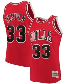 Scottie Pippen Chicago Bulls 1997/98 Big & Tall Hardwood Classics Superbe Swingman Jersey Red