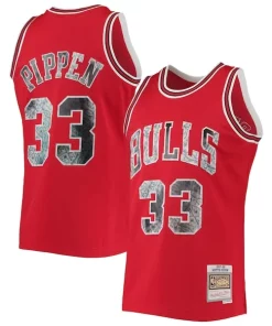 Scottie Pippen Chicago Bulls 1997/98 Moderne Hardwood Classics NBA 75th Anniversary Diamond Swingman Jersey Red