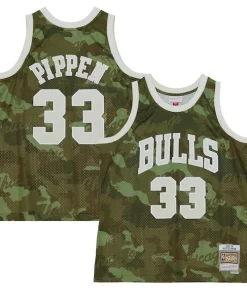 Scottie Pippen Chicago Bulls Hardwood Classics 1997/98 Ghost Green Swingman Jersey Charming Camo