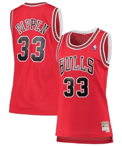 Scottie Pippen Chicago Bulls Women's 1997/98 Hardwood Classics Swingman Jersey Red Captivant