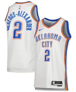 Shai Gilgeous Alexander Oklahoma City Thunder Nike Unisex Swingman Jersey Association Unique Edition White