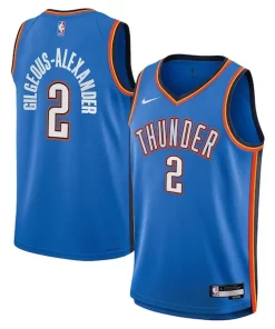 Shai Gilgeous Alexander Oklahoma City Thunder Nike Youth Swingman Jersey Icon Edition Personalisable Blue