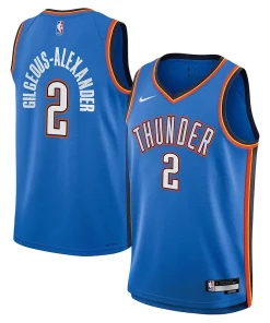 Shai Gilgeous Alexander Oklahoma City Thunder Nike Youth Swingman Jersey Icon Tendance Edition Blue