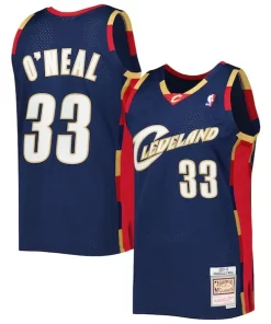 Shaquille Luxueux O'Neal Cleveland Cavaliers Hardwood Classics 2009/10 Jersey Navy