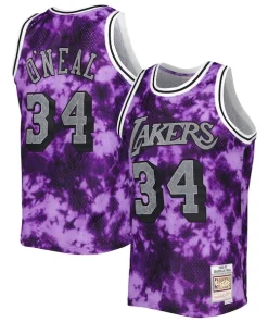 Shaquille O'Neal Los Angeles Lakers 1996/97 Classique Galaxy Swingman Jersey Purple