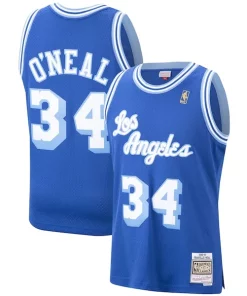 Shaquille O'Neal Los Angeles Lakers Hardwood Classics Tendance Swingman Jersey Royal/Purple/Gold