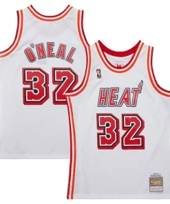 Shaquille O'Neal Miami Premium Heat 2007/08 Hardwood Classics Swingman Jersey White