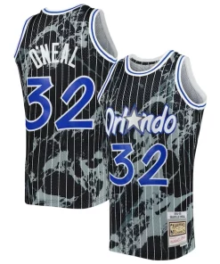 Shaquille O'Neal Orlando Collectible Magic 1994/95 Hardwood Classics Marble Swingman Jersey Black