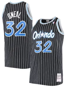 Shaquille O'Neal Orlando Magic Big & Tall Hardwood Authentique Classics Jersey Black