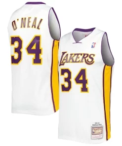 Shaquille Superbe O'Neal Los Angeles Lakers 2001/02 Hardwood Classics Swingman Jersey White
