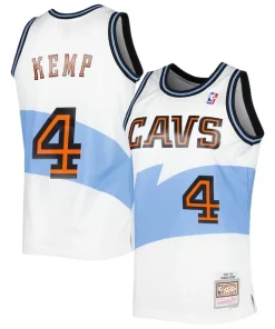 Shawn Kemp Cleveland Cavaliers Hardwood Classics Swingman Captivant Jersey White