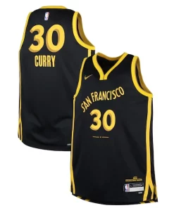 Stephen Confortable Curry Golden State Warriors Nike Youth Swingman Replica Jersey City Edition Black