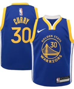 Stephen Curry Éclatant Golden State Warriors Nike Preschool Dri FIT Swingman Player Jersey Icon Edition Royal