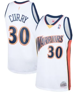 Stephen Curry Golden Prime State Warriors Hardwood Classics Swingman Jersey White