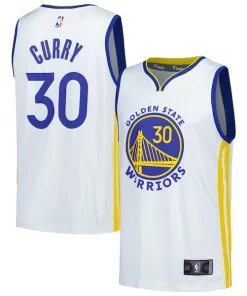 Stephen Curry Golden State Warriors Fast Break Replica Player Jersey Association Tendance Edition White