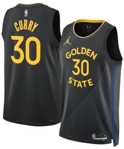 Stephen Curry Golden State Warriors Jordan Authentique Brand Unisex 2024/25 Swingman Jersey Statement Edition Black