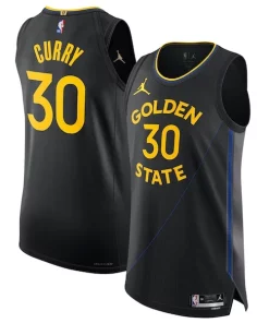 Stephen Curry Golden State Warriors Jordan Brand 2024/25 Authentic Jersey Statement Edition Black Moderne