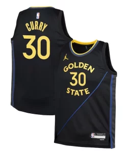 Stephen Curry Golden State Warriors Jordan Brand Youth Swingman Jersey Statement Edition Navy Moderne