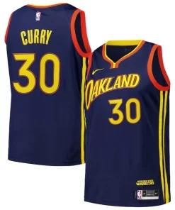 Stephen Curry Golden State Warriors Nike Swingman Player Jersey City Edition Royal Distingué