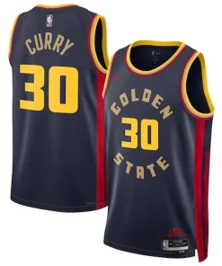 Stephen Curry Golden State Warriors Nike Unisex Éclatant 2024/25 Swingman Player Jersey City Edition Navy