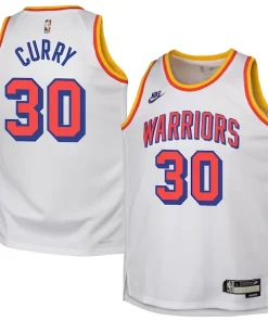 Stephen Haut de gamme Curry Golden State Warriors Nike Youth 2024/25 Swingman Jersey White Classic Edition