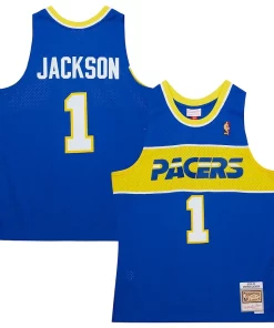 Stephen Jackson Indiana Pacers Hardwood Classics Swingman Jersey Royal Exquisite
