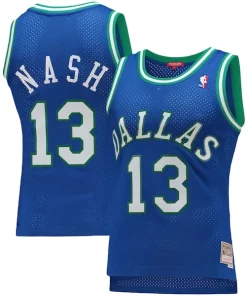 Steve Nash Dallas Mavericks Women's 1998/99 Tendance Hardwood Classics Swingman Jersey Blue