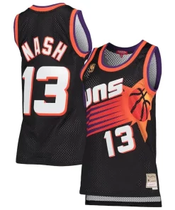 Steve Nash Phoenix Classique Suns Women's Hardwood Classics Swingman Jersey Black